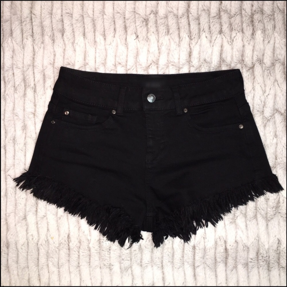 Black High Waisted Shorts